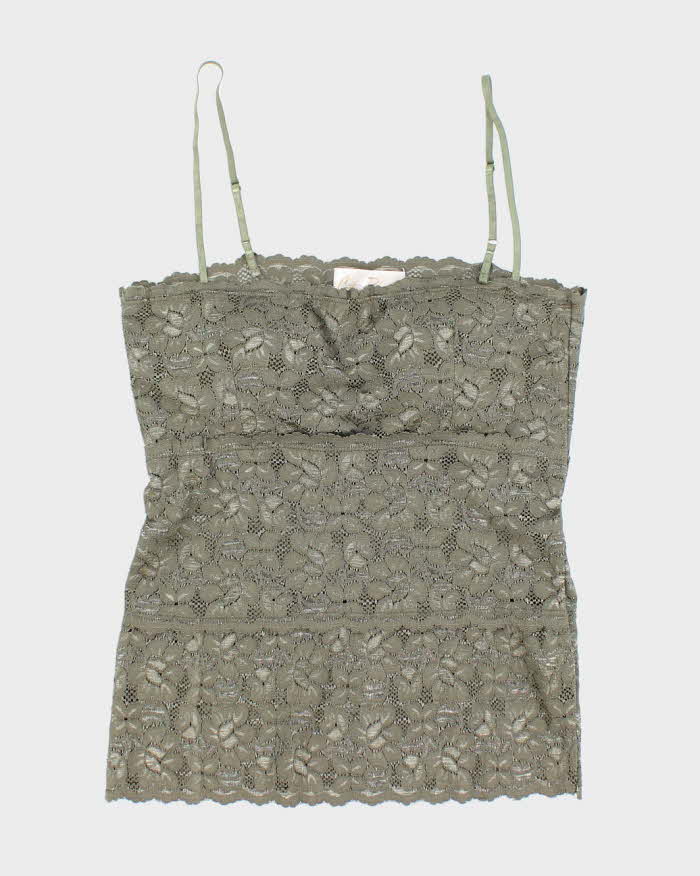 Vintage Y2k 00s Costa Blanca Lace Cami Top - S