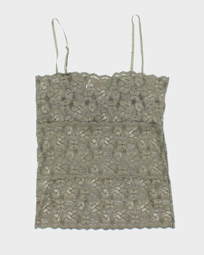 Vintage Y2k 00s Costa Blanca Lace Cami Top - S