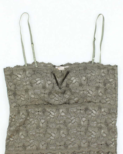 Vintage Y2k 00s Costa Blanca Lace Cami Top - S