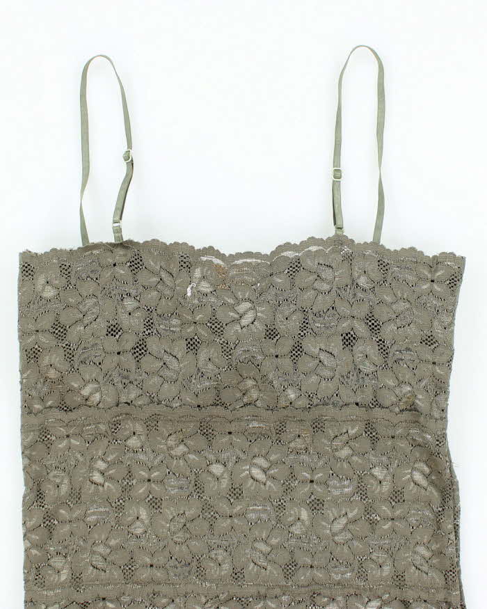 Vintage Y2k 00s Costa Blanca Lace Cami Top - S