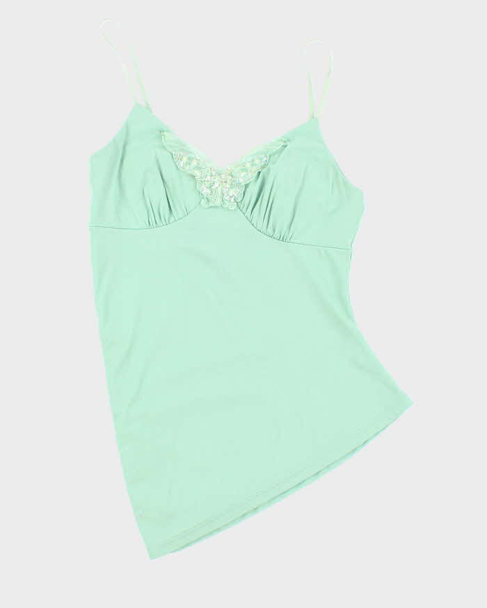 Vintage Y2k 00s Le Chateau Butterfly Asymmetric Cami Top - S