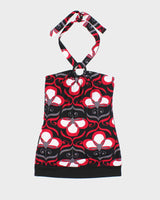 Vintage Y2k 00s Rickis Pattern O Ring Halter-Neck Top - S