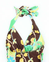 Vintage Y2k 00s Papaya Halter-Neck Top - XS