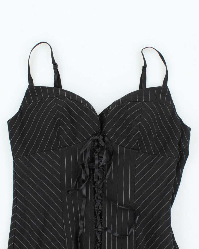 Vintage Y2k 00s Speckless Lace-Up Top - S