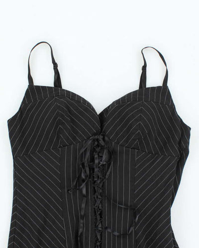 Vintage Y2k 00s Speckless Lace-Up Top - S