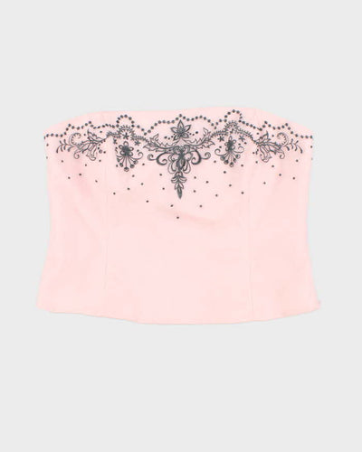 Vintage Y2k 00s Precis Pink Sleeveless Blouse - L