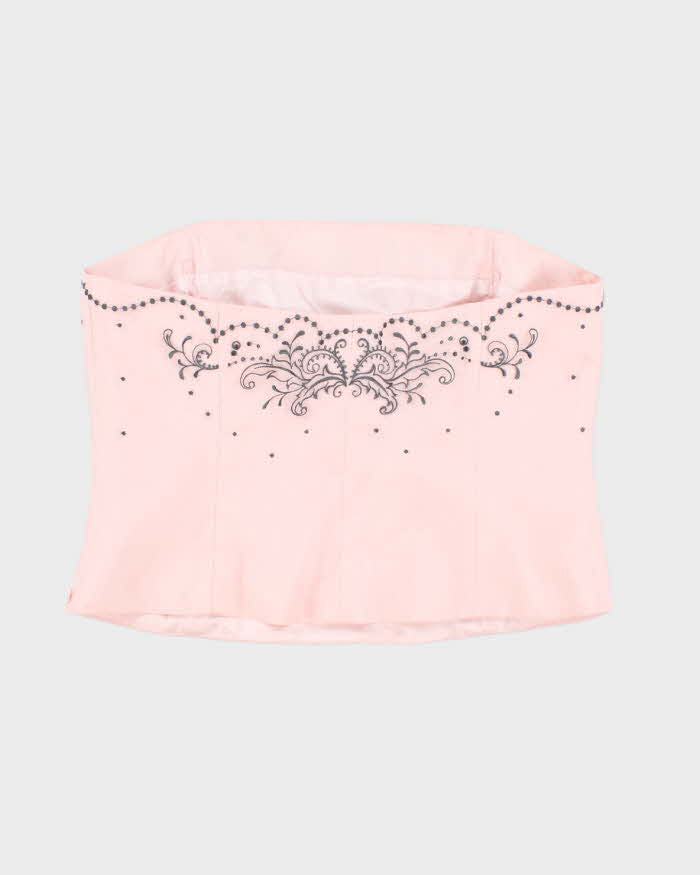 Vintage Y2k 00s Precis Pink Sleeveless Blouse - L