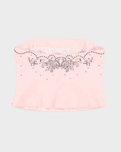 Vintage Y2k 00s Precis Pink Sleeveless Blouse - L