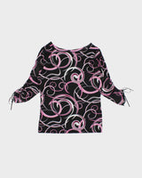 Vintage Y2k 00s Laura Mesh Swirl Pattern Top - S