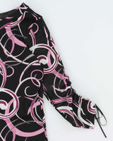 Vintage Y2k 00s Laura Mesh Swirl Pattern Top - S