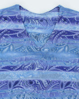 Vintage Y2k 00s Paisley Pattern Double Mesh Top - M
