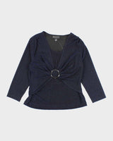 Vintage Y2k 00s Connected Apparel Sparkly Top - L