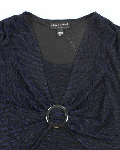 Vintage Y2k 00s Connected Apparel Sparkly Top - L