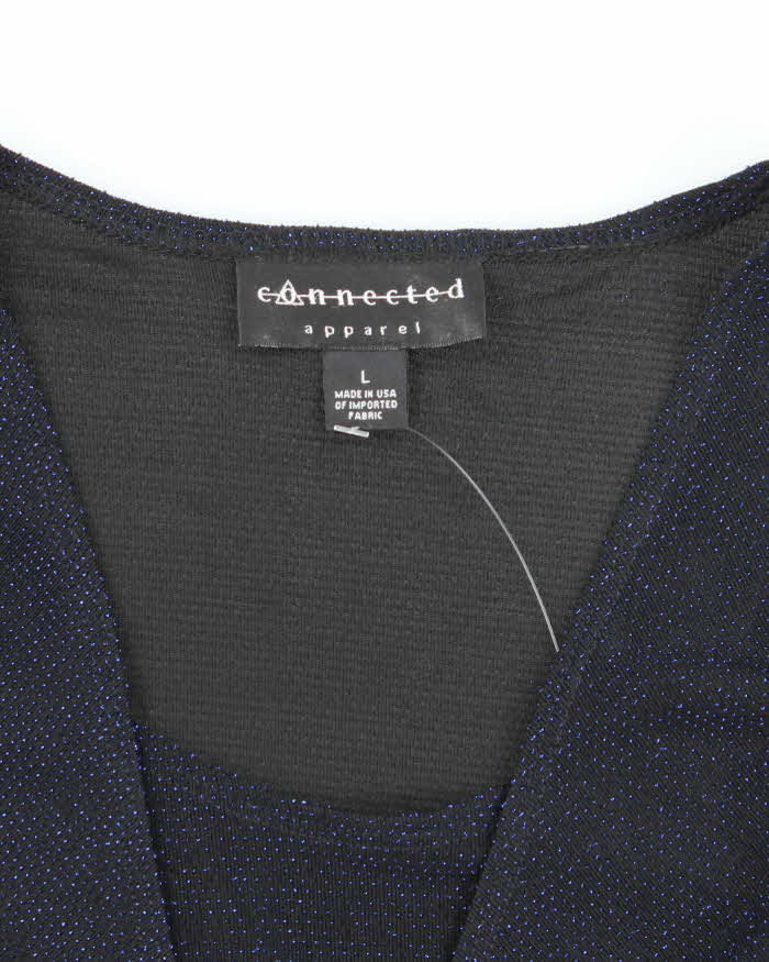 Vintage Y2k 00s Connected Apparel Sparkly Top - L