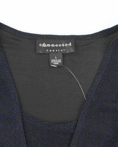 Vintage Y2k 00s Connected Apparel Sparkly Top - L