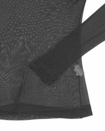 Vintage Y2k 00s M Collection Mesh Cowl Neck Top - M