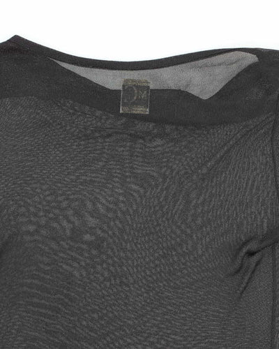 Vintage Y2k 00s M Collection Mesh Cowl Neck Top - M