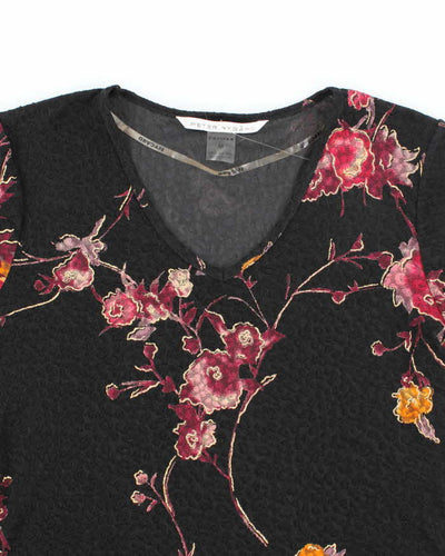 Vintage 90s Peter Nygard Floral Top - M