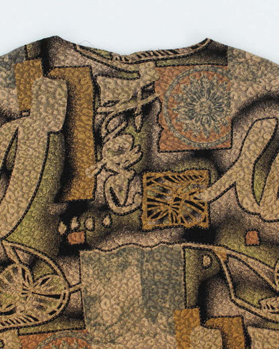 Vintage 90s Abstract Pattern Top - M