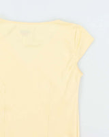 Vintage Talbots Yellow Silk Top - M