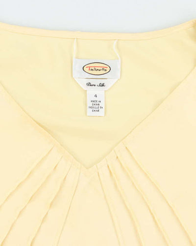 Vintage Talbots Yellow Silk Top - M