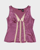 Vintage 90s New York Company Silk Top - M