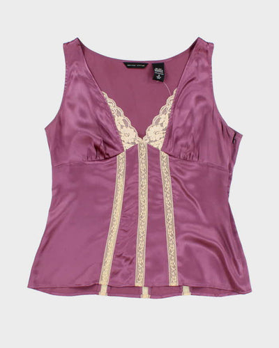 Vintage 90s New York Company Silk Top - M