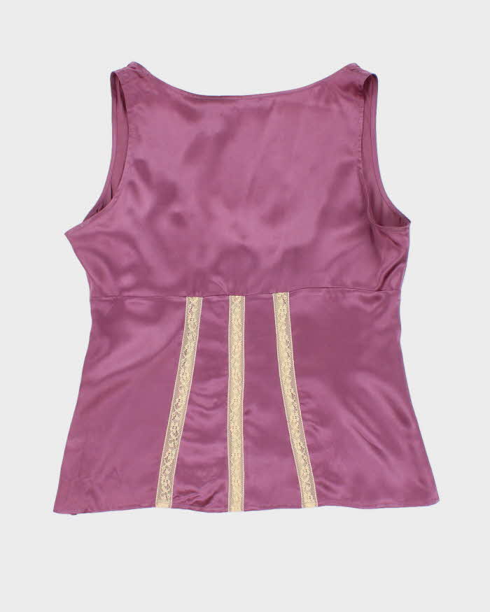 Vintage 90s New York Company Silk Top - M