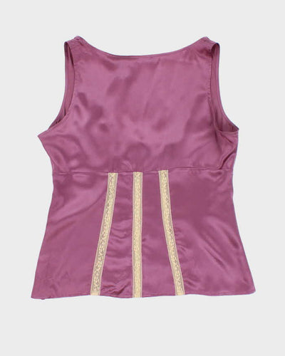 Vintage 90s New York Company Silk Top - M