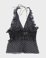 Vintage Dolce &amp; Gabbana Silk Polka Dot Cami - M