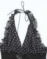 Vintage Dolce &amp; Gabbana Silk Polka Dot Cami - M