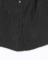 Vintage 90s Jones New York Waistcoat Lace-Up Top - M