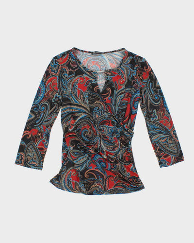 Vintage Y2k 00s Inc Paisley Pattern Top - S