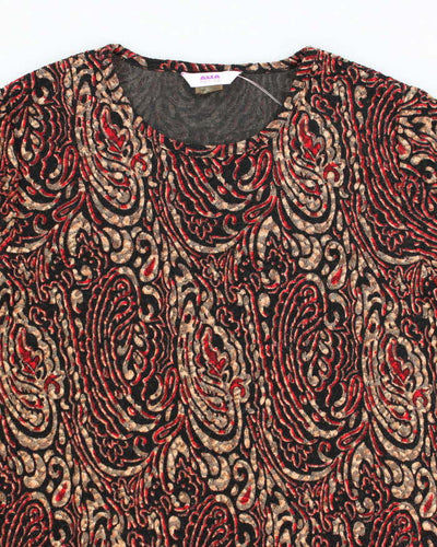 Vintage Y2k 00s Alia Pattern Top - L