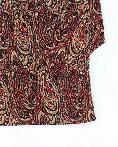 Vintage Y2k 00s Alia Pattern Top - L