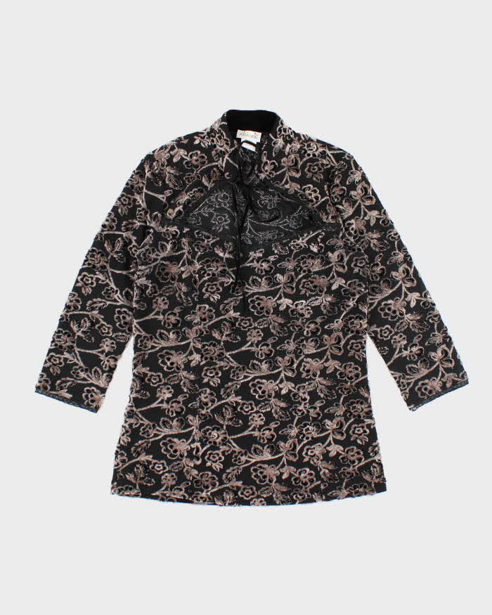 Vintage Y2k 00s Arianne Velvet Top - S