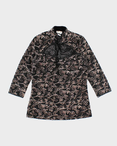 Vintage Y2k 00s Arianne Velvet Top - S