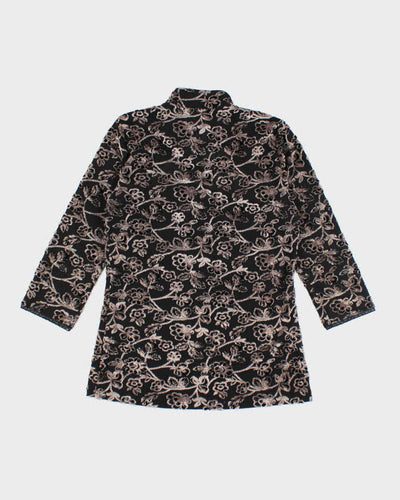 Vintage Y2k 00s Arianne Velvet Top - S