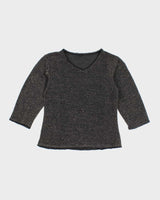 Vintage Y2k 00s Glitter Sparkly Glitter Mesh Top - S