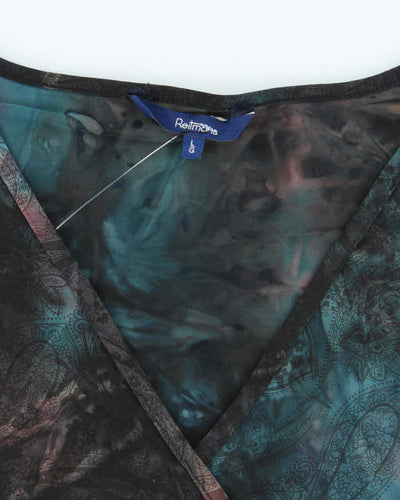 Vintage Y2k 00s Reitmans Faux Wrap O Ring Top - L