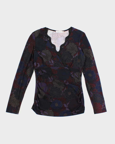 Vintage Y2k 00s Rickis Floral Top - S