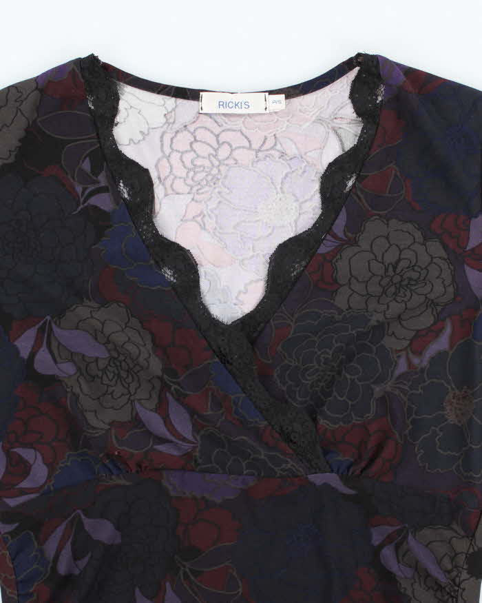 Vintage Y2k 00s Rickis Floral Top - S