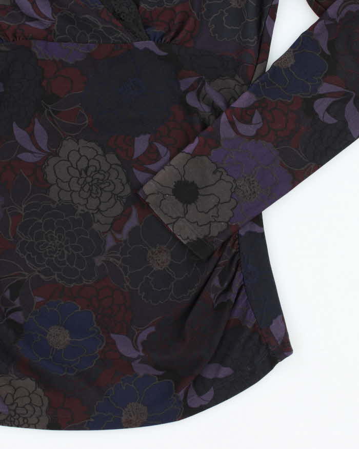 Vintage Y2k 00s Rickis Floral Top - S