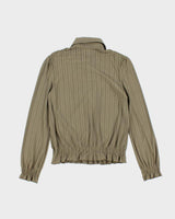 Vintage Y2k 00s Simple Life Quarter-Button Blouse - M