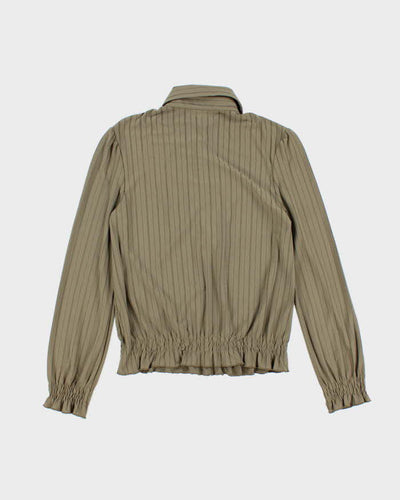 Vintage Y2k 00s Simple Life Quarter-Button Blouse - M