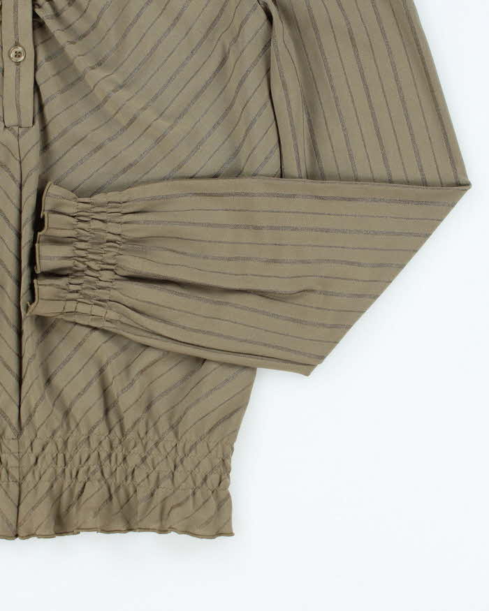 Vintage Y2k 00s Simple Life Quarter-Button Blouse - M