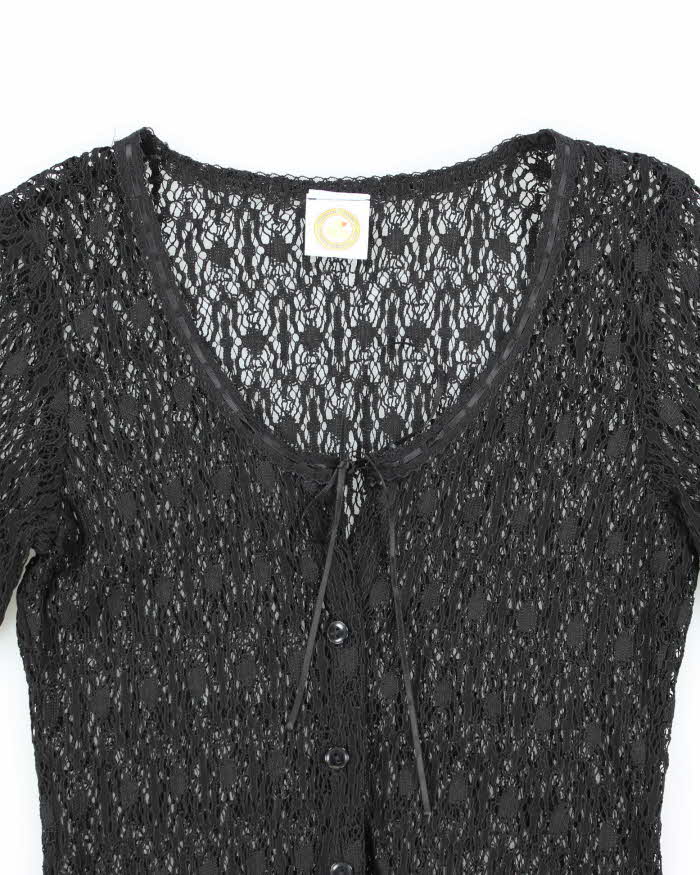 Vintage 90s Rubber Ducky Lace Cover-Up Top - S