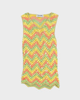 Vintage Y2k 00s Valenti Sequin Crochet Cami - S