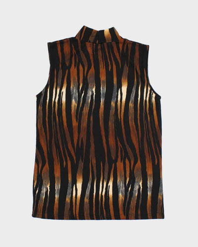 Vintage 90s Western Connection Animal Print top - S