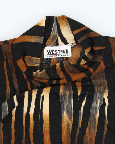 Vintage 90s Western Connection Animal Print top - S